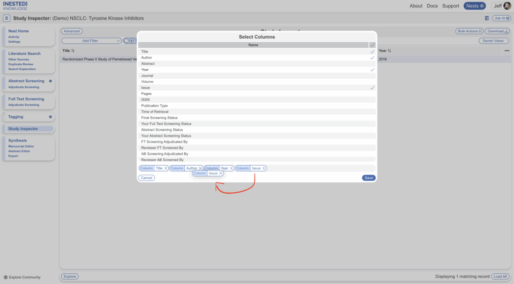 Study Inspector: Overview – Nested Knowledge