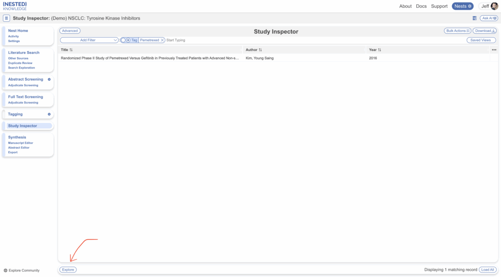 Study Inspector: Overview – Nested Knowledge