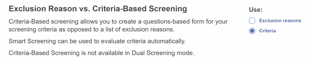 Screening: Overview – Nested Knowledge