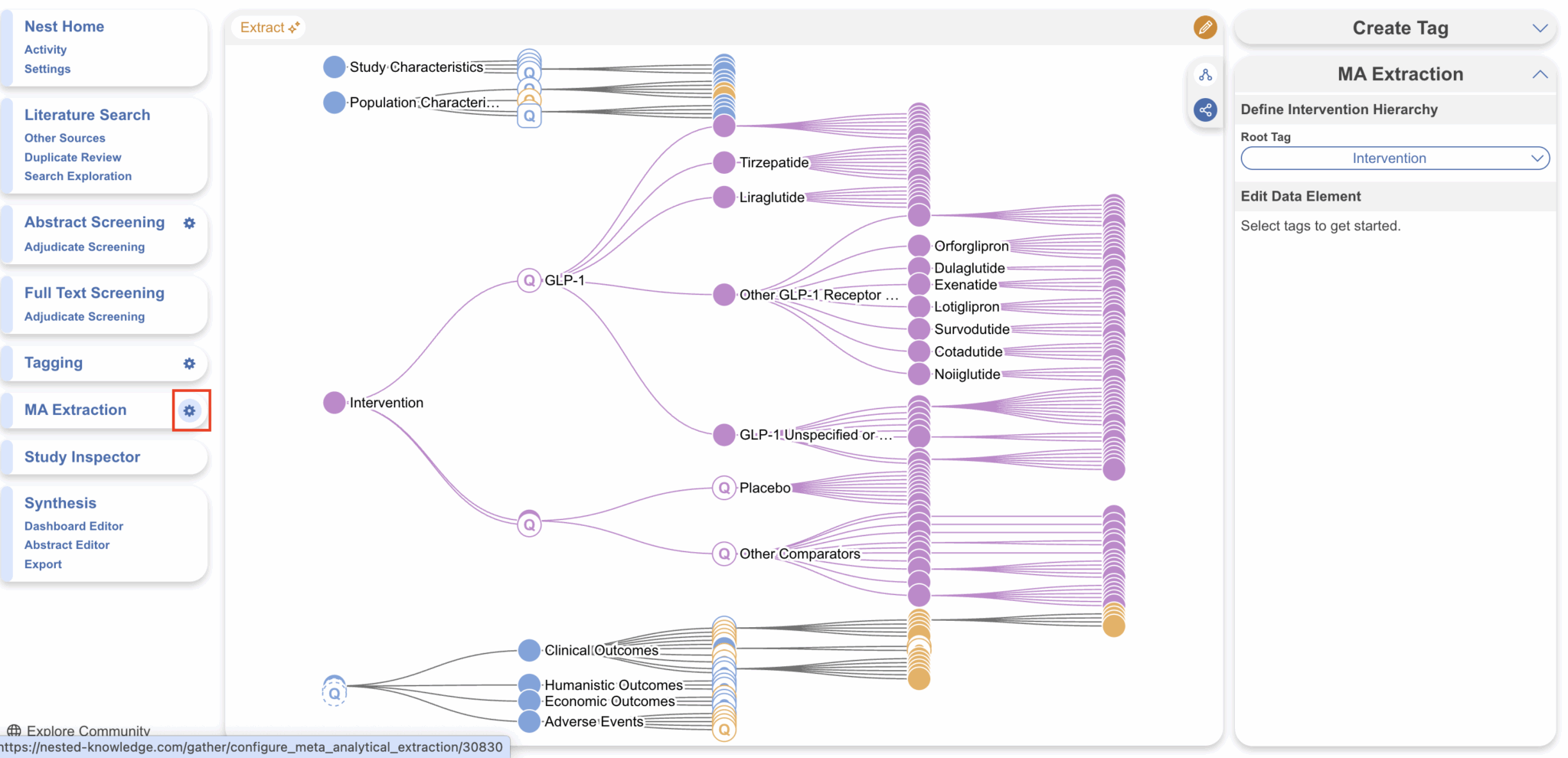 Configure Interventions and Data Elements – Nested Knowledge
