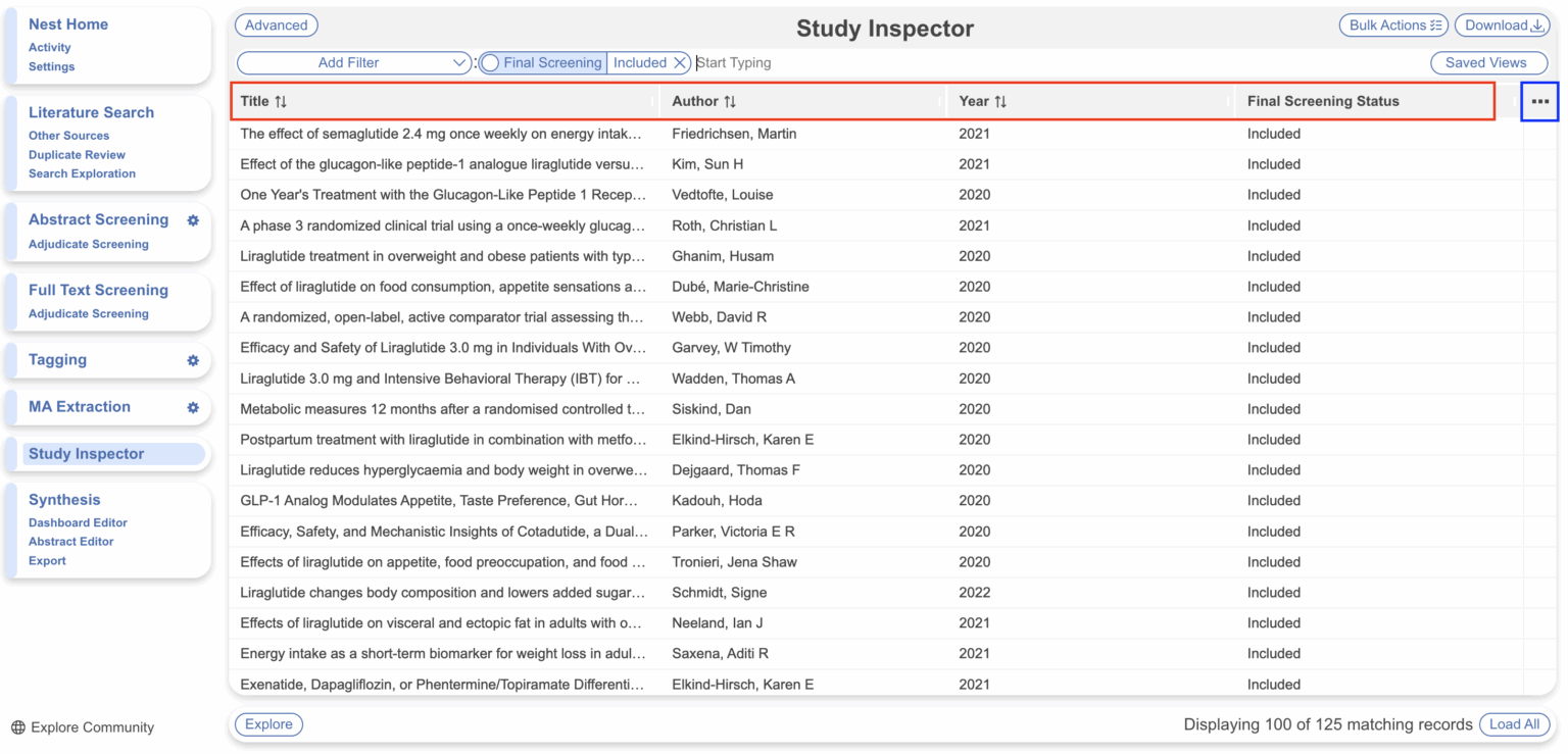 Study Inspector: Overview – Nested Knowledge