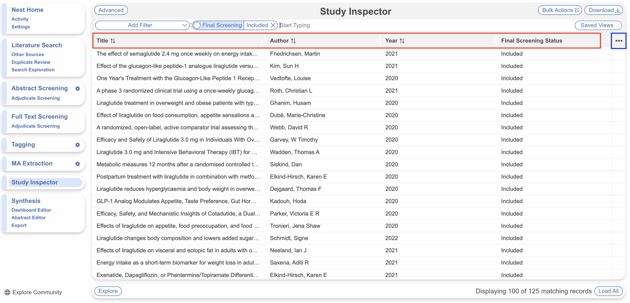 Study Inspector: Overview – Nested Knowledge
