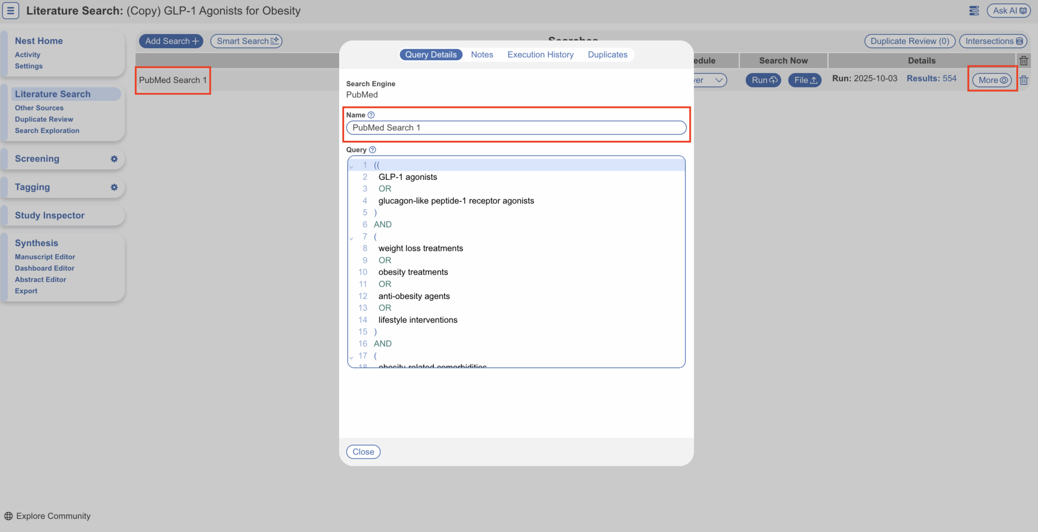 Literature Search: Overview – Nested Knowledge
