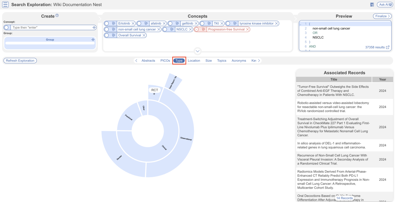 Search Exploration – Nested Knowledge