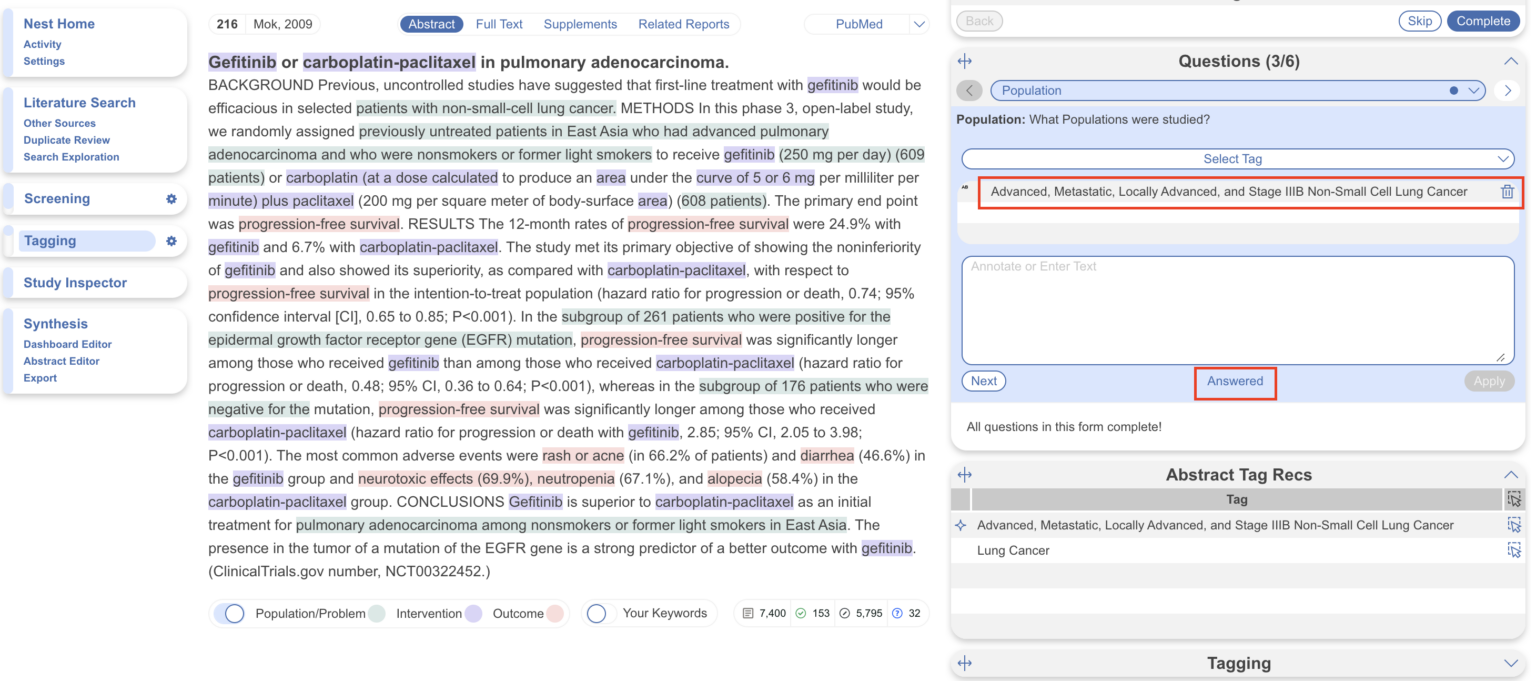 Core Smart Tags – Nested Knowledge