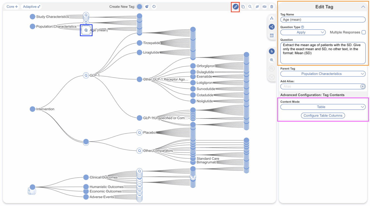 Tag Contents: Tables – Nested Knowledge