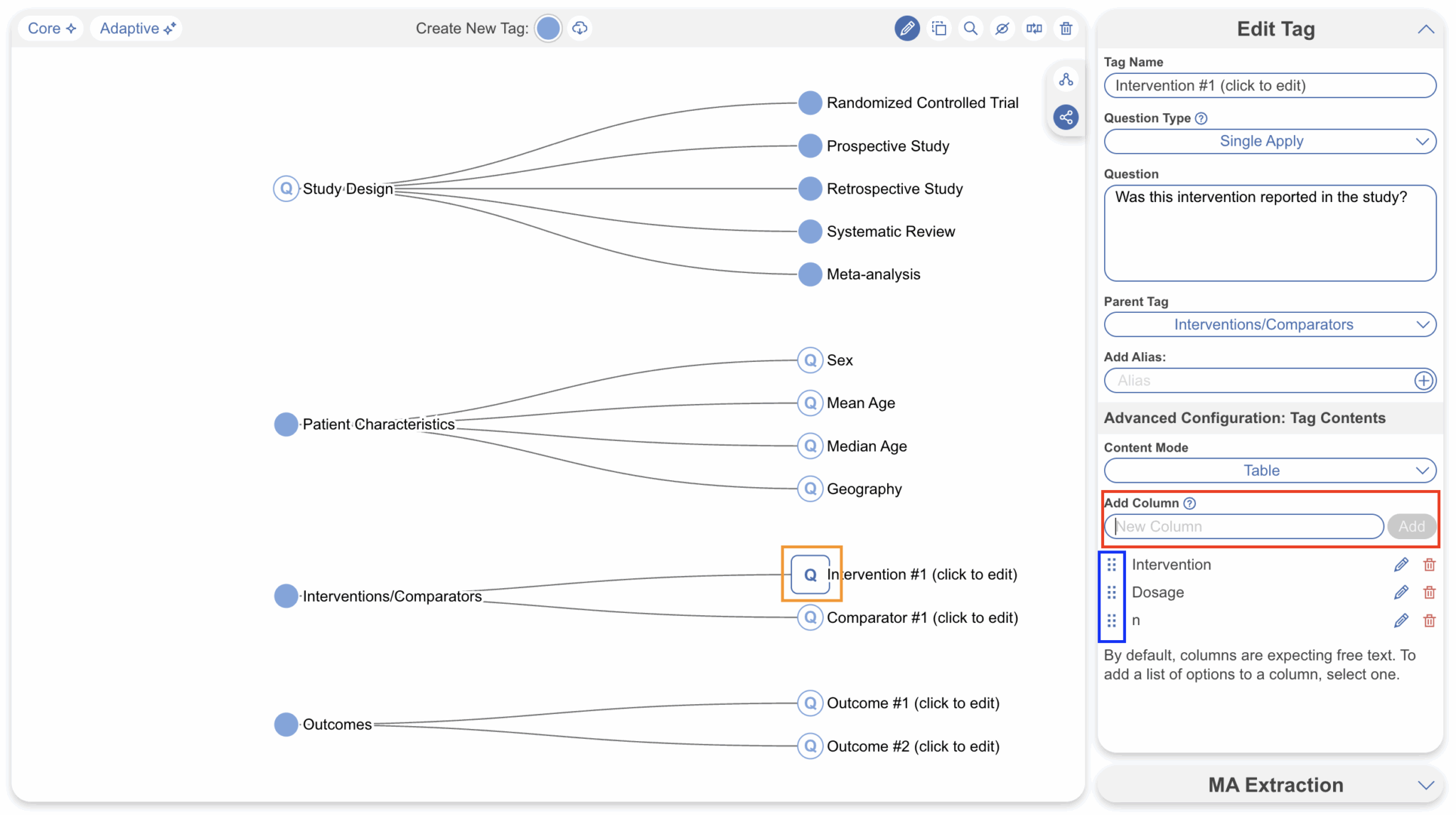Tag Contents: Tables – Nested Knowledge