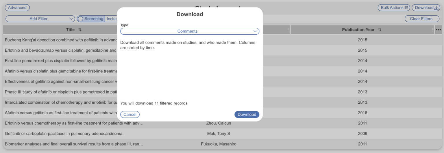 Download from Inspector – Nested Knowledge