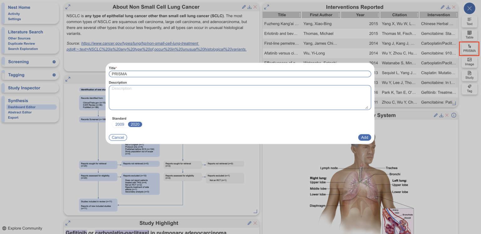 Dashboard Editor – Nested Knowledge