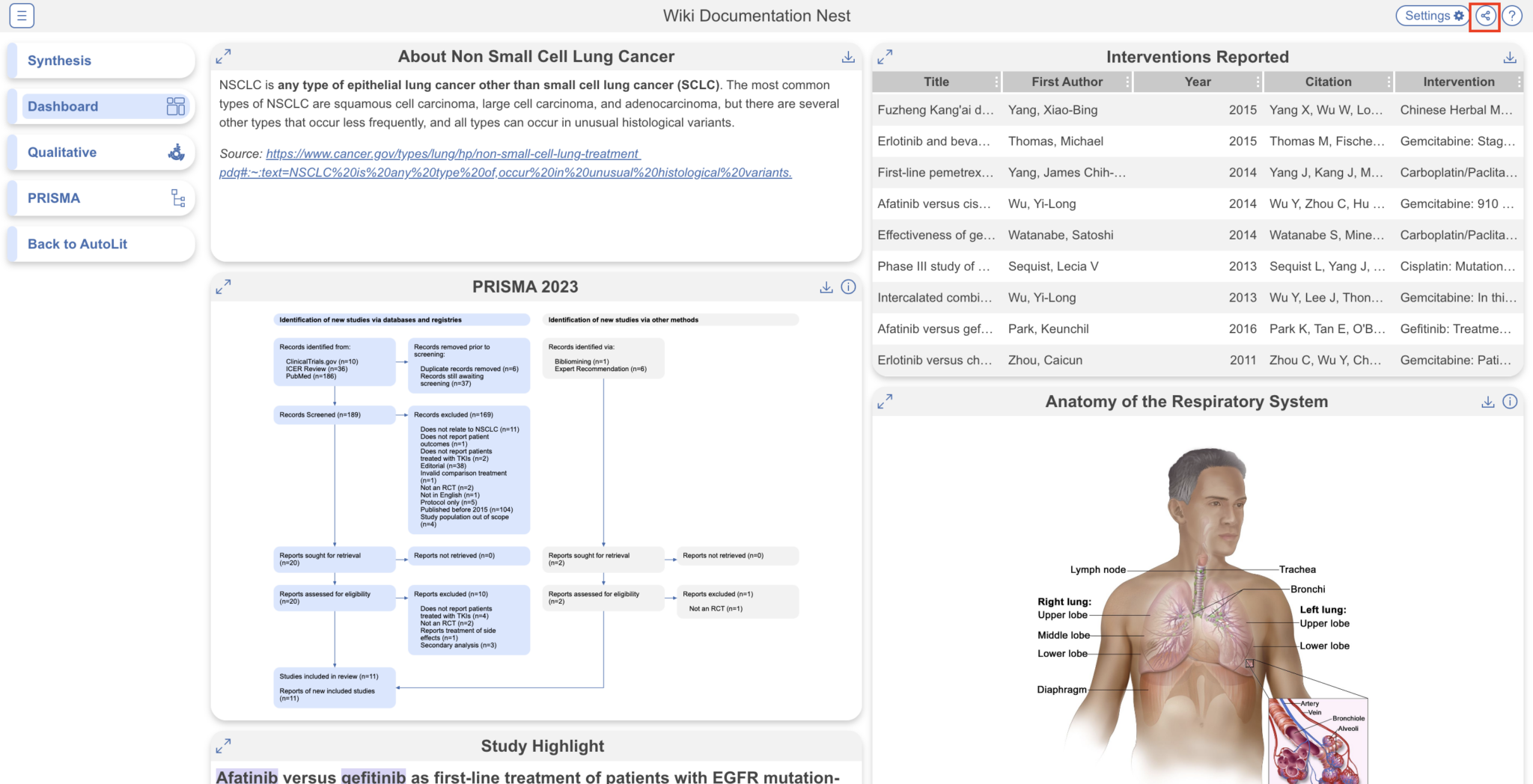 Dashboard in Synthesis – Nested Knowledge