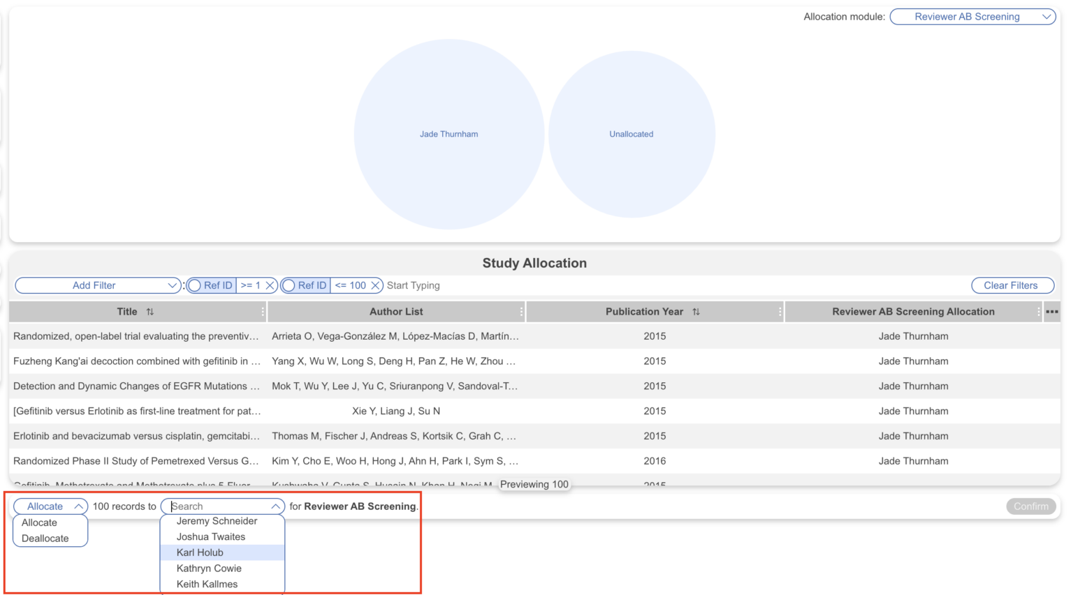 Allocation – Nested Knowledge