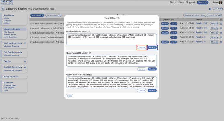 Smart Search – Nested Knowledge